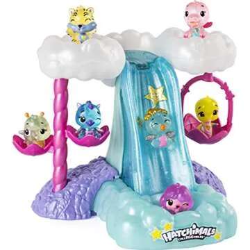 Hatchimals CollEGGtibles, Waterfall Playset with Lights and an Exclusive Season 4 CollEGGtible, for Ages 5 and Up