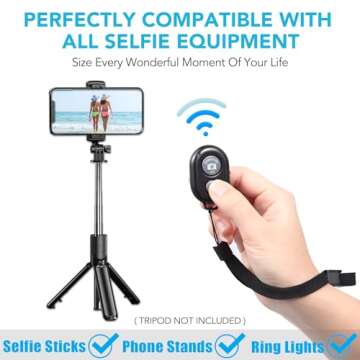2 Pack Wireless Camera Remote for Photos & Videos