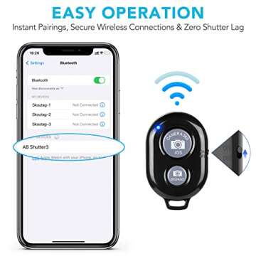 2 Pack Wireless Camera Remote for Photos & Videos
