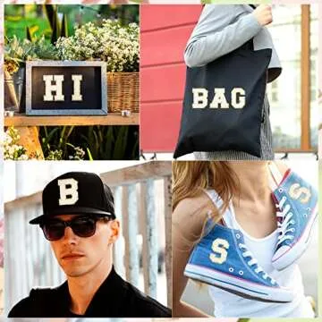 Glitter Iron-on Letter Patches for Personalized Style