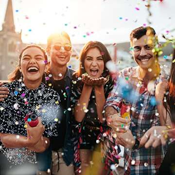 8 PCS Confetti Poppers for Weddings and Parties