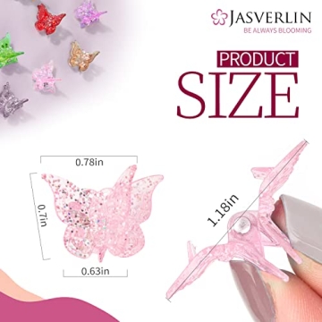 Glitter Butterfly Hair Claw Clips for Girls