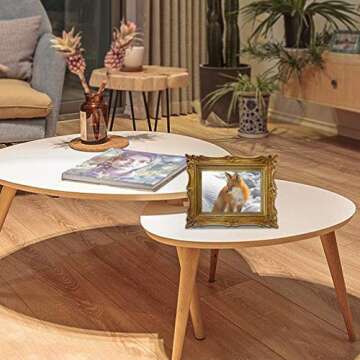 PHAREGE 4x6 Vintage Bronze Gold Picture Frame for Gift