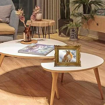 PHAREGE 4x6 Vintage Bronze Gold Picture Frame for Gift