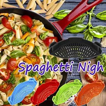 AUOON Clip On Silicone Strainer for All Pot Sizes