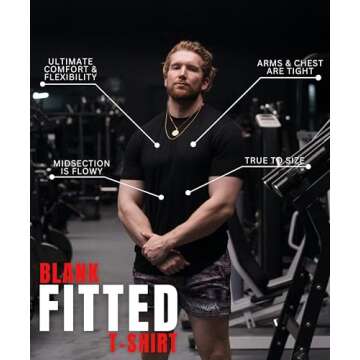 Ekko Men's T-Shirts, Fitted, Scoop Neck Shirt, Apparel for Men, Mens Shirts, Basic Shirts for Men, L...