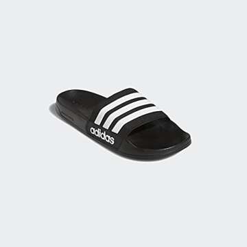 adidas Men's Adilette Shower Slides Black/White/White 12