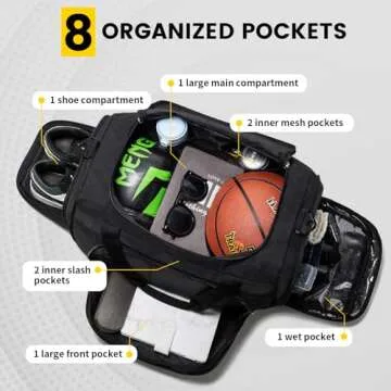 Vorspack Small Gym Bag - 40L Duffle for Men Women