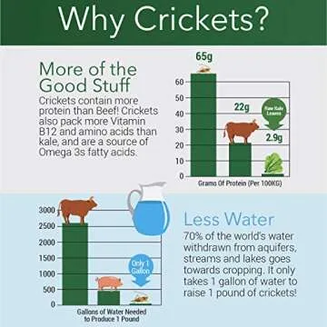 Bud’s Cricket Protein Powder - 100% Pure Cricket Powder, Gluten-Free, Dairy-Free, High Protein Flour Substitute Excellent Source of Vitamin B12, Omega-3, Fiber, Amino Acids, Calcium & Iron (1/2 LB)