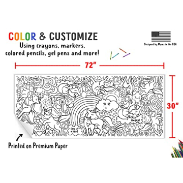 Giant Unicorn Coloring Poster – Fun for All Ages
