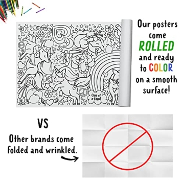 Giant Unicorn Coloring Poster – Fun for All Ages