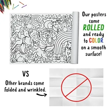 Giant Unicorn Coloring Poster – Fun for All Ages