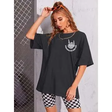 Overstimulated Moms Club Shirt Oversized Mama Shirts Funny Mom Life Graphic Tees Casual Short Sleeve Trendy Tops