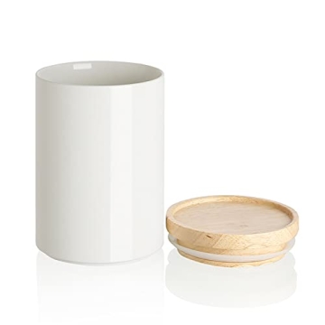 Sweejar Kitchen Canisters Ceramic Food Storage Jar - Airtight Seal, Stackable, Elegant Design for Co...