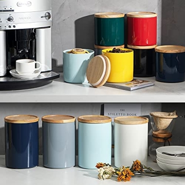 Sweejar Ceramic Kitchen Canisters with Airtight Seal