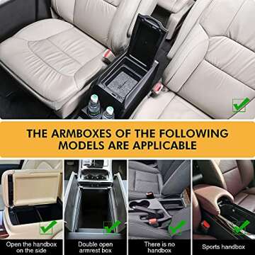 Car Handbag Holder Purse Holder for Car Seat Organizer and Sunglasses Holder Premium Leather Handbag Holder Customizable Car Gap Organizer Large Organizer Storage Capacity Universal Fit, black