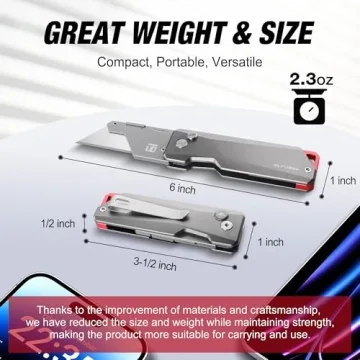 FLISSA Advanced Titanium Utility Knife for All