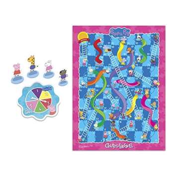 Hasbro Gaming Chutes and Ladders Peppa Pig Edition Board Game | Preschool Games for Boys & Girls | 2-4 Players | Easter Gifts for Kids | Ages 3+