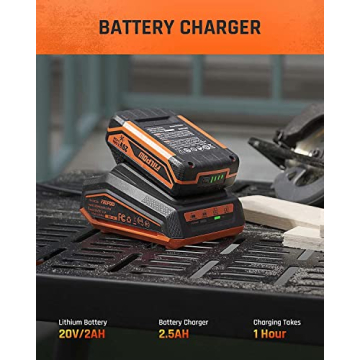 4-1/2 inch Cordless Circular Saw with 3 Blades and Battery