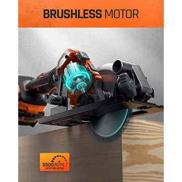 4-1/2 inch Cordless Circular Saw with 3 Blades and Battery