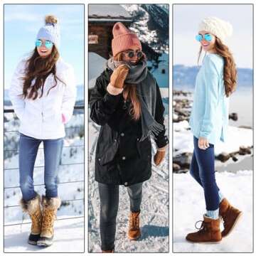 Women's Fleece Lined Jeans Thicken High Waisted Skinny Stretch Jeans for Women Winter Warm Thermal Flannel Lined Butt Lift Jeans Fleece Lined Pants Women Light Blue US 14