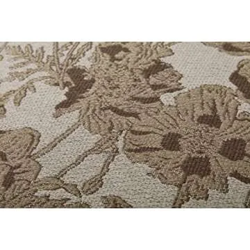 Chris Loves Julia x Loloi Matilda Collection PCJ0008 Beige / Mocha 18'' x 18'' Pillow