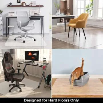 Durable Chair Mat for Hard Wood Floors, 36"x47"