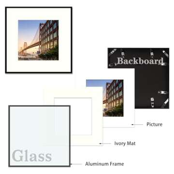 Frametory 12x12 Aluminum Picture Frame Stylish Versatile Durable