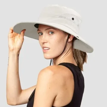 Stylish Women's UV-Protection Sun Hat with Ponytail Hole