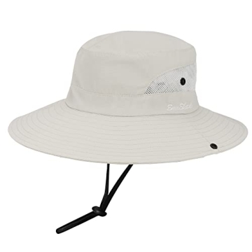 Stylish Women's UV-Protection Sun Hat with Ponytail Hole