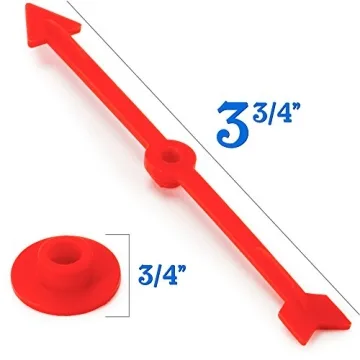 Colorful 12-Pack Arrow Spinners for DIY Games & Projects