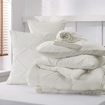 Bedsure King Comforter Set - 7 Piece Luxury Bedding Set