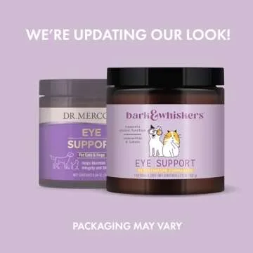 Dr. Mercola Bark & Whiskers Eye Support - Pet Vision Nutrients, Non-GMO, 6.34 oz