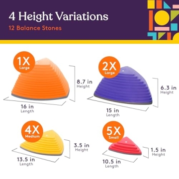 Kids Stepping Stones Set for Balance and Coordination Fun