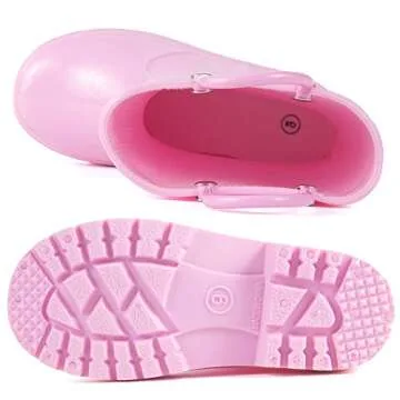 HugRain Toddler Waterproof Rain Boots for Adventure