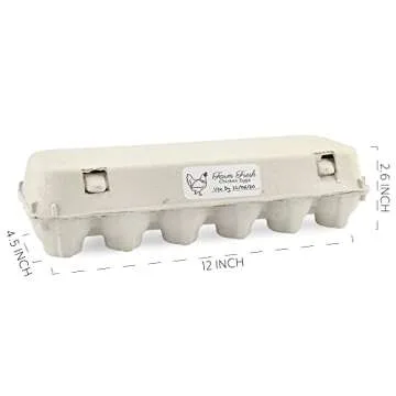 Cornucopia Brands Cardboard Egg Cartons (18-Pack); Each for One Dozen, Eco-friendly Recycled Material Biodegradable 12-count Egg Cartons w/Labels