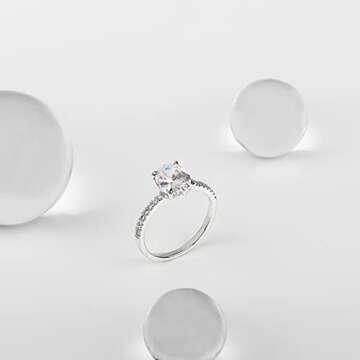 Elegant PAVOI Oval CZ Engagement Ring for Modern Women