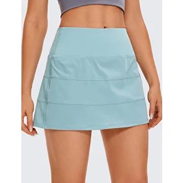 High Waisted Athletic Tennis Skirt with Pockets