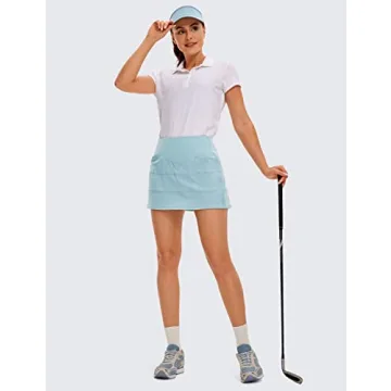 High Waisted Athletic Tennis Skirt with Pockets
