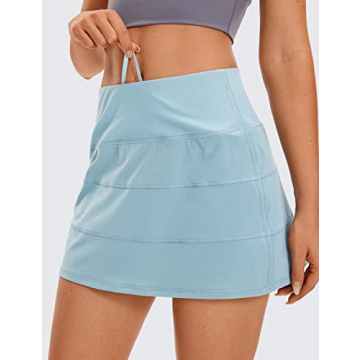 High Waisted Athletic Tennis Skirt with Pockets
