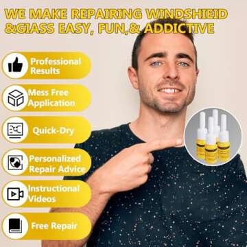Windshield Repair Kit for Quick Automotive Fixes