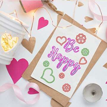 Whaline Double Line Outline Pens 12 Colors Self-Outline Metallic Markers Super Squiggles Shimmer Markers Glitter Writing Drawing Pens for Christmas Card Birthday Greeting DIY Art Crafts Scrap Booking