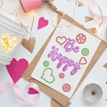 Whaline Double Line Outline Pens 12 Colors Self-Outline Metallic Markers Super Squiggles Shimmer Markers Glitter Writing Drawing Pens for Christmas Card Birthday Greeting DIY Art Crafts Scrap Booking