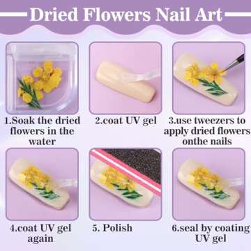 ANPHSIN 48 Colors Dried Flowers for Crafts- 4 Boxes Mini Natural Real Pressed Flowers Supplies for Resin Mold, Candle, Epoxy Jewelry, Scrapbooking, Soap Making, Nail Art Sticker Decoration DIY Crafts