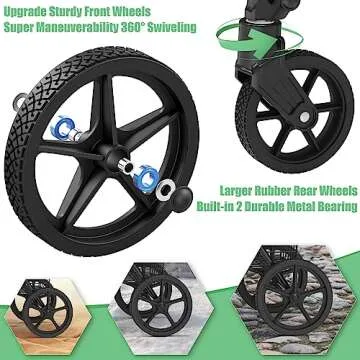 [2025𝐍𝐄𝐖] 2-Tier Extra Large Collapsible Grocery Cart On Wheels, 400lbs Shopping Cart For Groceries With 2 Removable Baskets, Waterproof Liner, Heavy Duty Foldable Shopping Utility Cart For Seniors