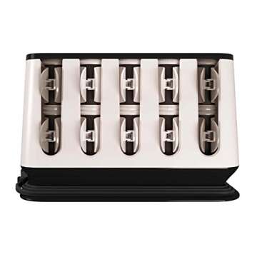 Remington Shine Therapy Argan Oil & Keratin Treated Hot Rollers Set, Professional Hair Curlers for S...