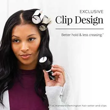 Remington Shine Therapy Argan Oil & Keratin Treated Hot Rollers Set, Professional Hair Curlers for Setting All Hair Lengths from Short and Medium to Long