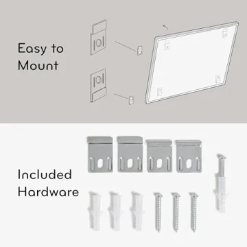 U Brands 24x18 Dry Erase Board Silver Aluminum Frame Melamine