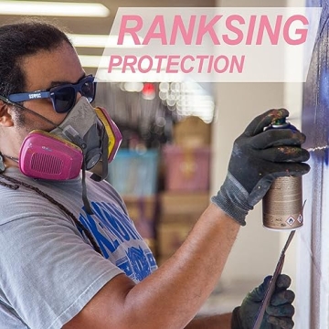 RANKSING Respirator Mask with P100 Filters for Safety