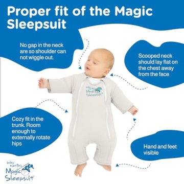 Baby Merlin Magic Sleepsuit Soft Cotton Transition Swaddle 6-9 Months